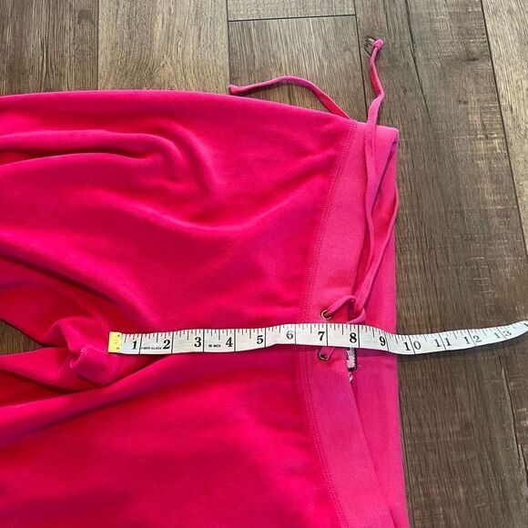 Y2K juicy couture velvet velour Barbie pink tracksuit top size XL bottom size m - Picture 12 of 14